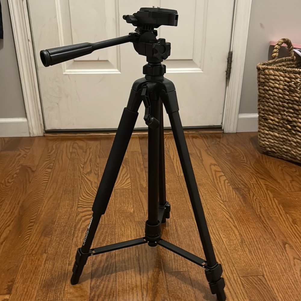 Black Camera Tripod